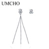 Real 925 Sterling Silver Jewelry Asymmetry Tassel Silver Drop Earrings For Women Party Gifts Fine Jewelry