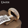 Classic anillos mujer bague aros Rose Gold Color Rhinestones Studded Finger Rings JR0084A