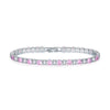 UMODE Clear Crystal Tennis Bracelet for Women Men Bracelet Cubic Zirconia Jewelry Party Wedding Hip Pop Accessories 2021 UB0097D