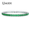 UMODE Clear Crystal Tennis Bracelet for Women Men Bracelet Cubic Zirconia Jewelry Party Wedding Hip Pop Accessories 2021 UB0097D