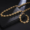 US7 Coffee Beans Link Chain 11MM Necklace For Men Stainless Steel Rope Link chain Necklaces Hip hop Men Jewelry