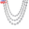 US7 Coffee Beans Link Chain 7MM 9MM Necklaces For Men Stainless Steel Rope Link Chain Necklaces Hip Hop Jewelry