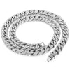 15mm Iced Out Men's Miami Cuban Link Chain Necklace Gold Silver Bling Fully Rhinestone Hop Necklace Jewelry 30inch
