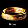 Green Yellow Blue Lord of One Ring Luminous Rings Stainless Steel Glowing in Dark Hobbits Rings For Men Fashion Male Anel