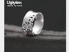 Genuine S990 Fine Silver Vintage Ethnic Women Wide Finger Rings Handmade Engraved Hollow Rings Exotic Irregular Jewelry