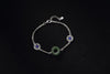 Real 925 Sterling Silver Jewelry Nature Jasper Hollow Round Charms Bracelets Women Twisted Bracelet Lapis Flower Bijoux