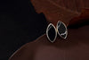 Real 925 Sterling Silver Natural Turquoise Bijoux Women Vintage Stud Earrings Ethnic Oval Brincos Exotic Fine Jewelry