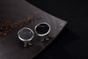 Real 925 Sterling Silver Natural Turquoise Round Stud Earrings Fashion Vintage Women Ethnic Brincos Bijoux Fine Jewelry