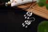 Real 925 Sterling Silver Nature Chalcedony Beads Dangle Earrings Women Ethnic Marcasite Brincos Bijoux Handmade Jewelry