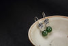 Real 925 Sterling Silver Women Luxury Jasper Balls Dangle Earrings Vulcanized Fine Jewelry Natural Jade Flower Brincos