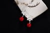 Real S 925 Sterling Silver Natural Pearls Dangle Earrings Cute Star Brincos Chalcedony Balls Fine Jewelry Korean Bijoux