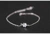 Real S 925 Sterling Silver Women Handmade Thin Chains Bracelet Zircon Bracelet Design Simple Korean Fine Jewelry Bijoux