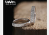 Real S 990 Silver Fine Jewelry for Lovers Handmade Carved Stripes Finger Rings Simple Fashion Unisex Plain Ring Bijoux
