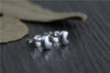 Real S925 Sterling Silver Asymmetric Designer Moon Star Studs Korean Mini Size Stud Earrings Women Fine Jewelry Brincos