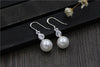 Real S925 Sterling Silver Fine Jewelry Handmade Women Natural Pearls Dangle Earrings Crystals Brincos Bijoux