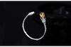 Real S925 Sterling Silver Luxury Natural White Jade Magnolia Bangles Women Elegant Floral Bangle Handmade Ethnic Bijoux