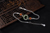 S 925 Sterling Silver Bracelets Natural Jasper Ring Charms Bracelet Women Agate Beads Fine Jewelry Snake Chains Bijoux