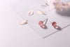 S925 Sterling Silver Ball Studs Handmade MINI Size Women Stud Earrings Strawberry Quartz Natural Gemstone Pink Earrings