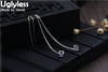 S925 Sterling Silver Chains Tassel Earrings for Women Hollow Cube Crystals Dangle Earrings Long Ear Line Brincos Bijoux