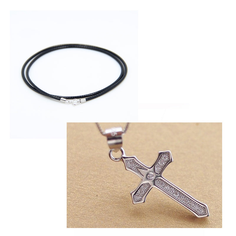 Undertale 100% 925 Sterling Silver Cross Necklace Jewelry Arrow Necklaces & Pendants Sterling Silver Jewelry For Women