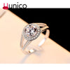 Unico 2020 Trendy Big 11mm AAA CZ 925 Sterling Silver Luxury Anniversary Rings for Women Jewelry Wedding Rings