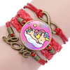 Unicorn Braided Kids Bracelet for Girls  Friendship Bracelets Jewelry Multi-layer Charm Bracelet  Jewelry