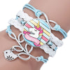 Unicorn Braided Kids Bracelet for Girls  Friendship Bracelets Jewelry Multi-layer Charm Bracelet  Jewelry