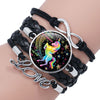Unicorn Braided Kids Bracelet for Girls  Friendship Bracelets Jewelry Multi-layer Charm Bracelet  Jewelry
