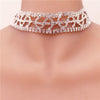 Unique Big Money Dollar Rhinestone Necklace Statement Choker for Women Crystal Collar Necklace Chain Party Jewelry