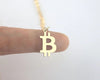 Unique Bitcoin Charm Necklace Latest Copper Gold Colour Unisex Jewelry Gift For Men And Women Dropship Accepted YP4004