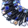 Unique Design Hyperbole Crystal Strands Statement Torques Necklace for Wedding & Women Choker Party Necklace
