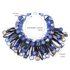 Unique Design Hyperbole Crystal Strands Statement Torques Necklace for Wedding & Women Choker Party Necklace