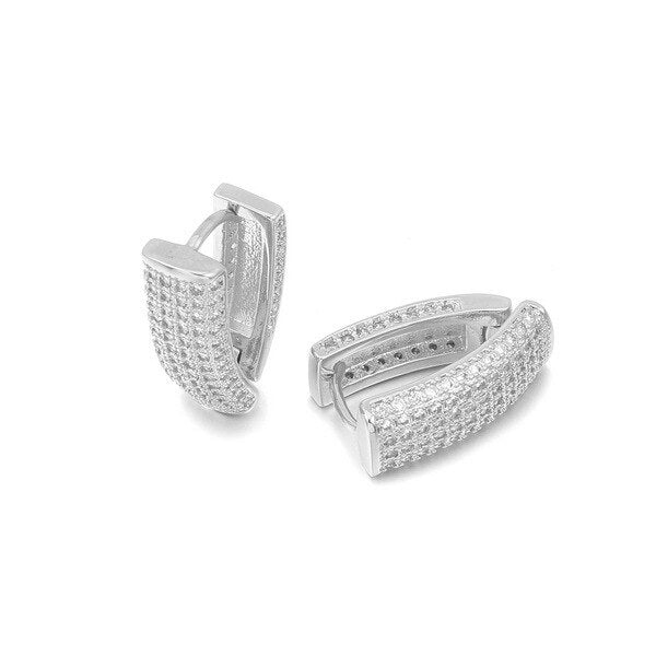 Unique Earrings For Women Gold Color Good Quality Zircon Hoop Earrings Jewelry Wedding Gift Europe Style