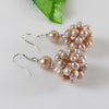 Unique Pearls jewellery Store,4 Color Pearl 925 Silver Dangle Earrings,Handmade Pearl Ball Earring Silver Jewellery