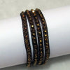 Unique Pearls jewellery Store, Offer Trendy Women Prong Setting Lace-up Fashion Jewelry AB Crystal Handmade Wrap Bracelet