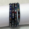 Unique Pearls jewellery Store, Offer Trendy Women Setting Lace-up Multicolor Crystal Handmade Wrap Bracelet Friendship