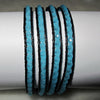 Unique Pearls jewellery Store, Offer Trendy Women Setting Lace-up Turquoise Blue Crystal Handmade Wrap Bracelet Friendshi