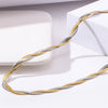 Unique Twisted Snake Chain Necklace for Women Sexy Vintage Flat Blade Aircraft Link Clavicle Choker Necklace Jewelry Bijoux 2022