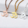 Unisex Indian Sanskrit OM Symbol Necklace For Woman Men Gold Color Delicate OM Necklaces Pendants Jewelry Accessories