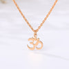 Unisex Indian Sanskrit OM Symbol Necklace For Woman Men Gold Color Delicate OM Necklaces Pendants Jewelry Accessories