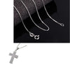 Unisex S925 Sterling Silver Cross pendant necklaces Cubic zirconia Cross Charms jewelry For men gargantilha Fine Jewelry G