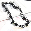 Unisex Thorn Choker Necklace Classics Alloy Necklace Classic Hip Hop Clavicle Chain Necklace Personality Trendy Jewelry