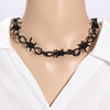 Unisex Thorn Choker Necklace Classics Alloy Necklace Classic Hip Hop Clavicle Chain Necklace Personality Trendy Jewelry