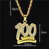 Hop Charm Pendants Rock Jewelry Gift Number 100 Bling necklaces for men