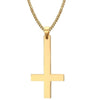 Upside Down Cross Inverted Cross Of St Peter Pendant Necklace Lucifer Satan Satanism Gothic Jewelry