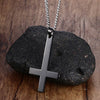 Upside Down Cross Inverted Cross Of St Peter Pendant Necklace Lucifer Satan Satanism Gothic Jewelry