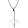 Upside Down Cross Inverted Cross Of St Peter Pendant Necklace Lucifer Satan Satanism Gothic Jewelry