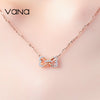 VANA Butterfly Necklace for Women 925 Sterling Silver Necklace Gift for Girlfriend