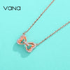 VANA Butterfly Necklace for Women 925 Sterling Silver Necklace Gift for Girlfriend