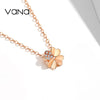 VANA Heart Clover Necklace for Women 925 Sterling Silver Necklace Gift for Girlfriend Wife